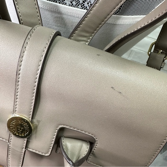 Anne Klein Backpack Purse Taupe Gray - Picture 5 of 16